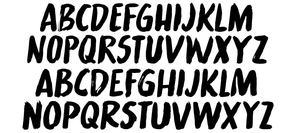 Meteor Strikefont specimens