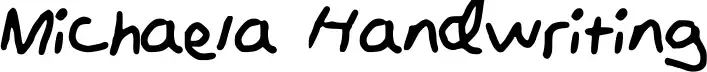 Michaela Handwriting