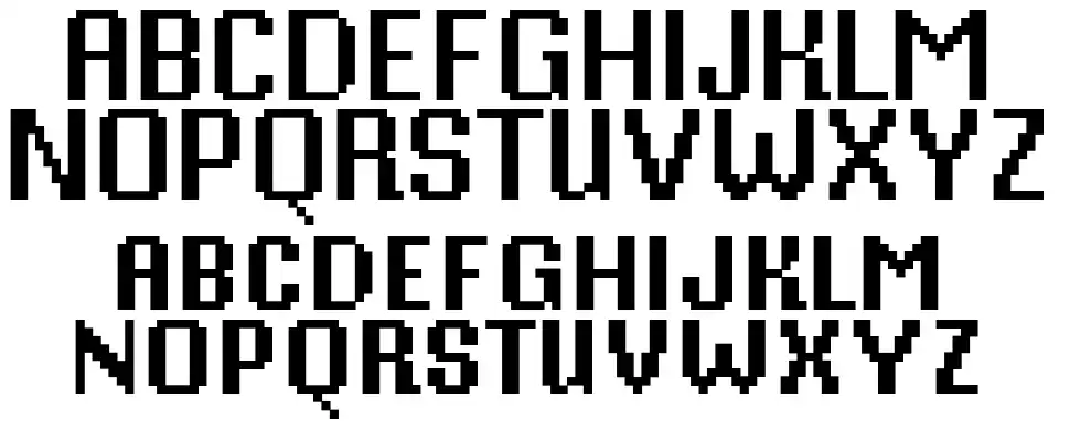 Mister Pixel 16font specimens