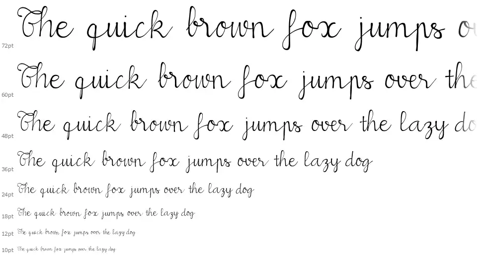 MiuScriptfont waterfall