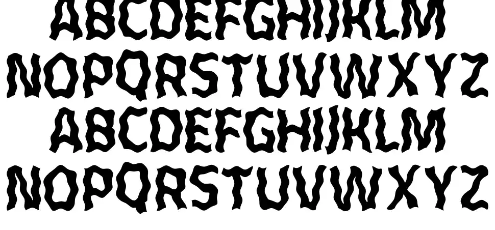 Mockofun Wavyfont specimens