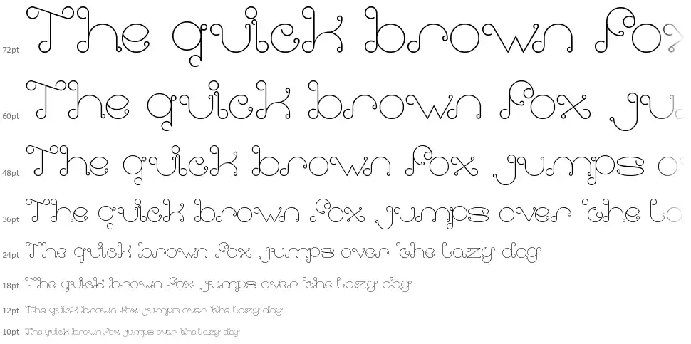 Modern Aristrocratfont waterfall