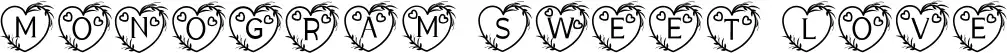 Monogram Sweet Love