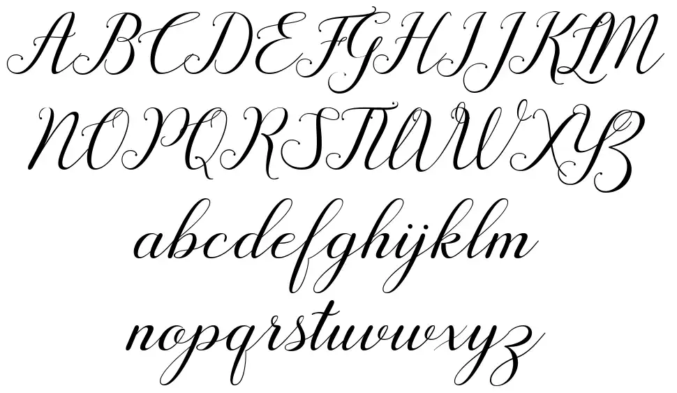 Motesia Scriptfont specimens