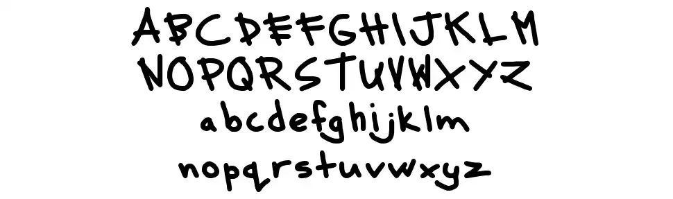 MTF Messyfont specimens