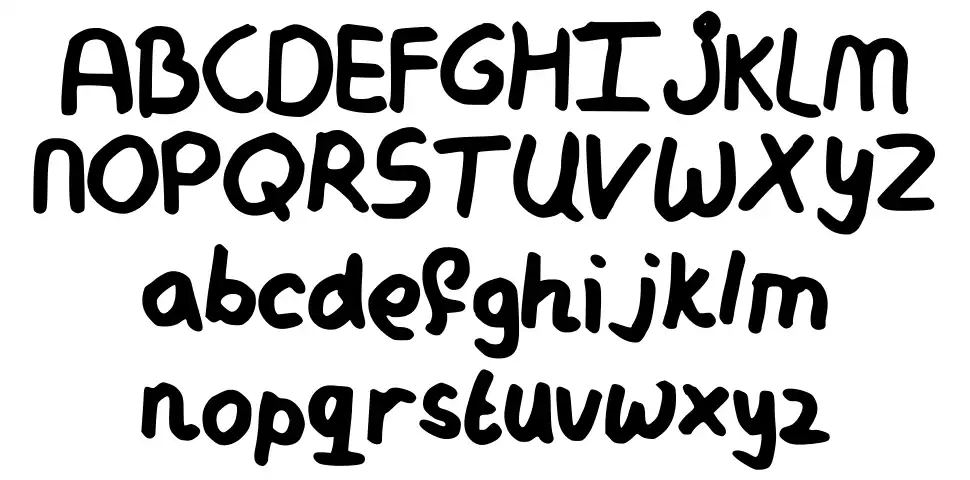 My Messy Handwritingfont specimens