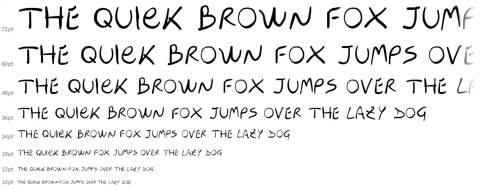 My Mummy's Fontfont waterfall