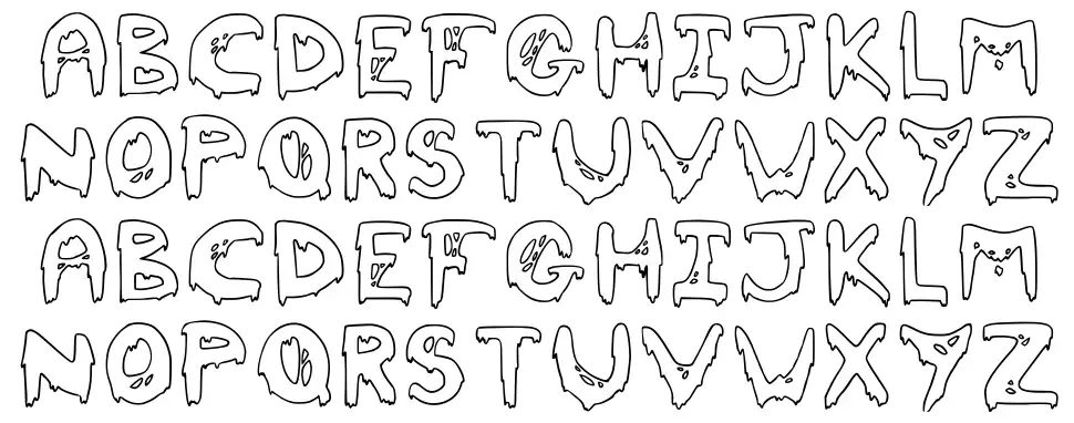 Myd V2font specimens