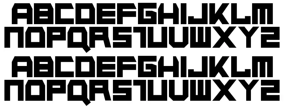 Napalm Strikefont specimens