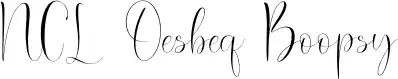NCL Oesbeq Boopsy