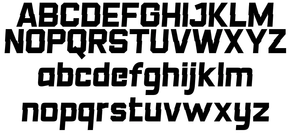Neo Glitchfont specimens