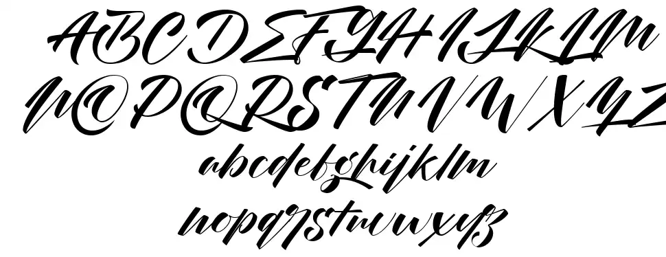 Night Cityfont specimens
