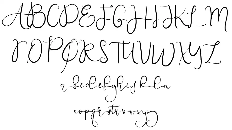 Night Feelfont specimens