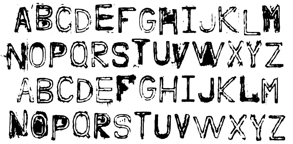 Nine Feet Underfont specimens