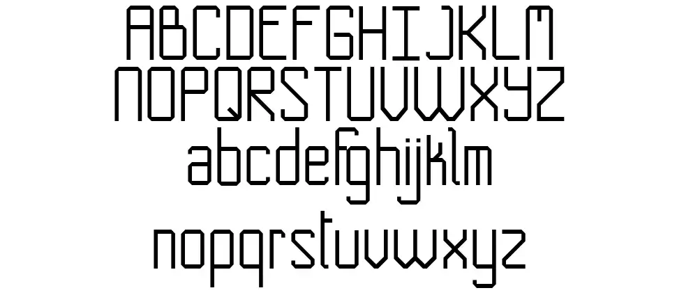 No Corners font specimens