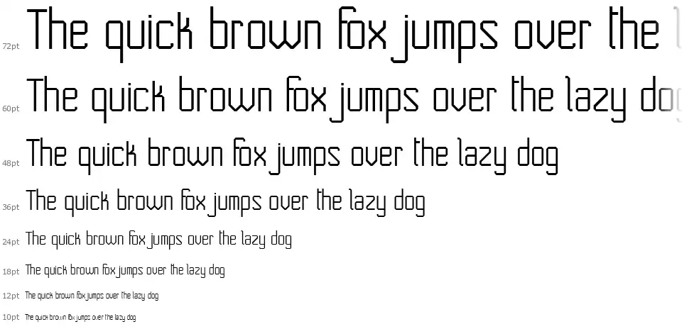 No Corners font waterfall