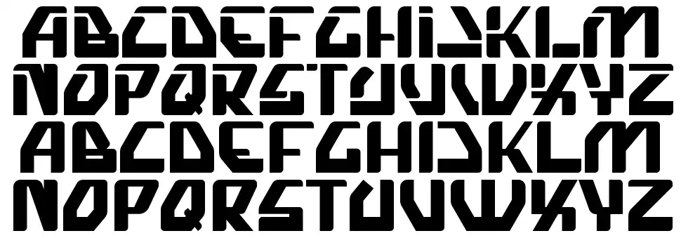 Nova Squadfont specimens