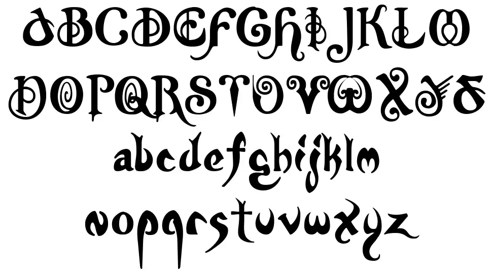 Nymphfont specimens