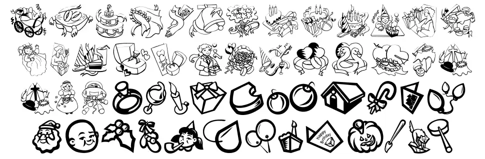 Occasionesfont specimens