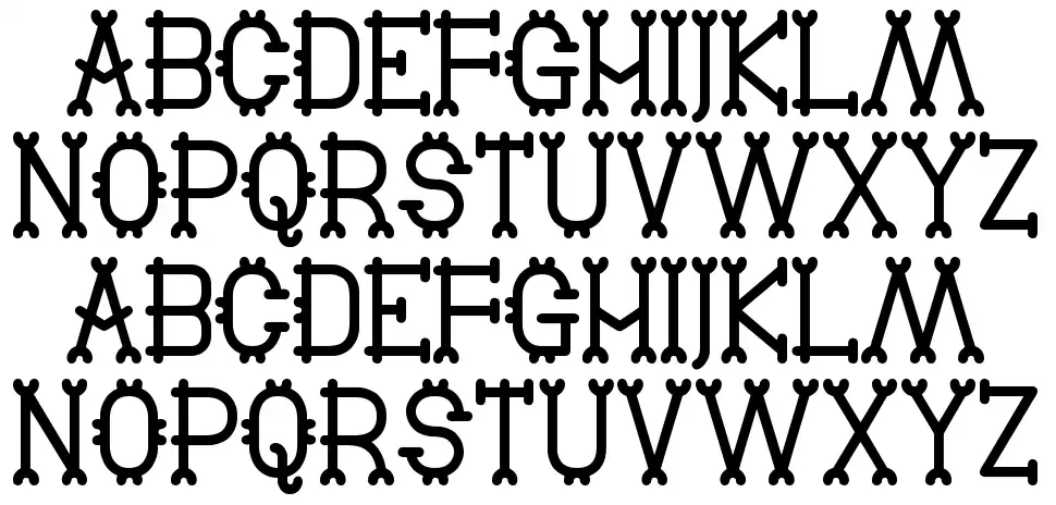Old Burlesque Stfont specimens