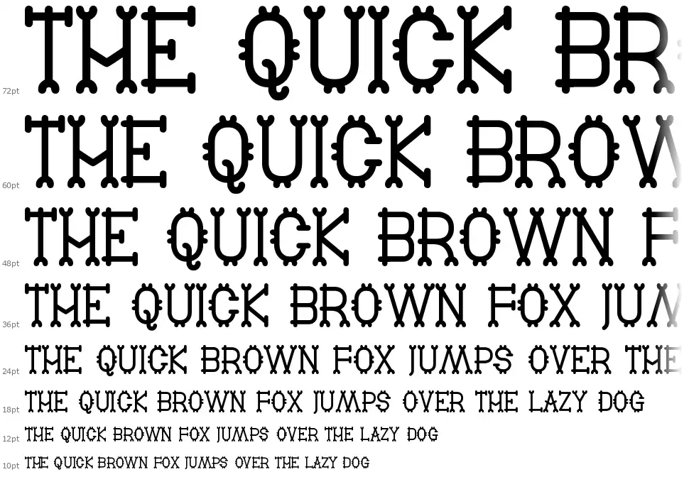 Old Burlesque Stfont waterfall