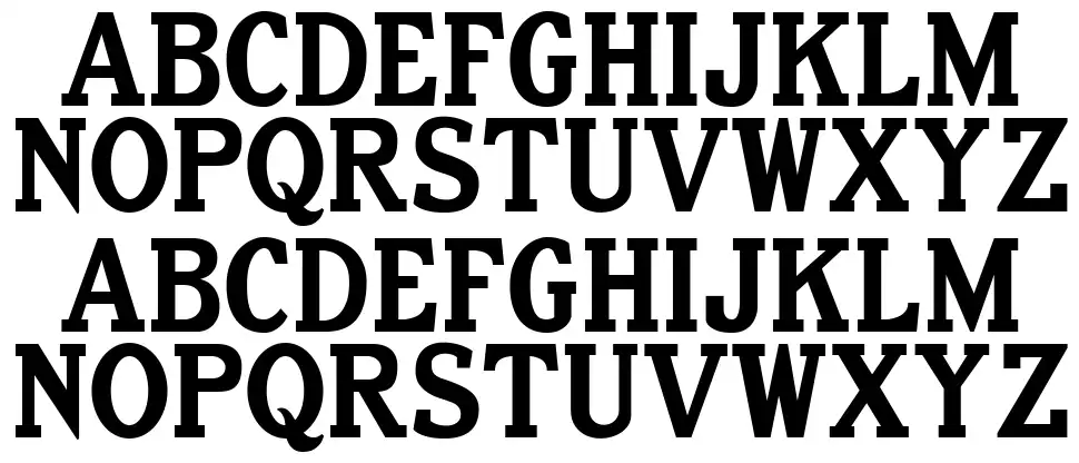 Old Letterpress Typefont specimens