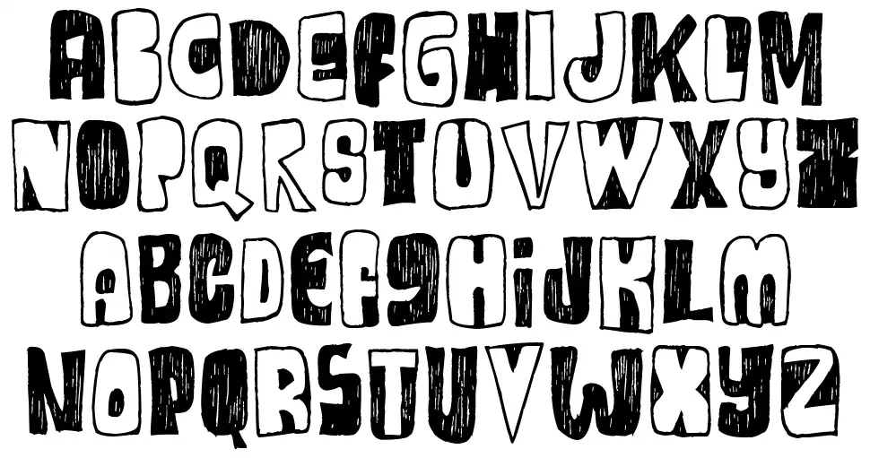 One Way Or Anotherfont specimens