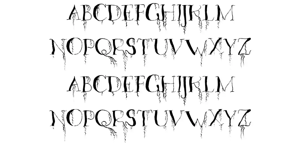 Organic Fearfont specimens
