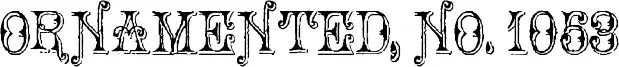 Ornamented, No. 1053