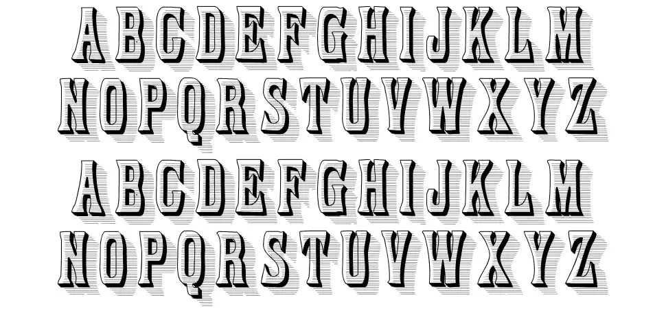 Ornamented, No. 1059 Espécimes Ornamented, No. 1059font specimens