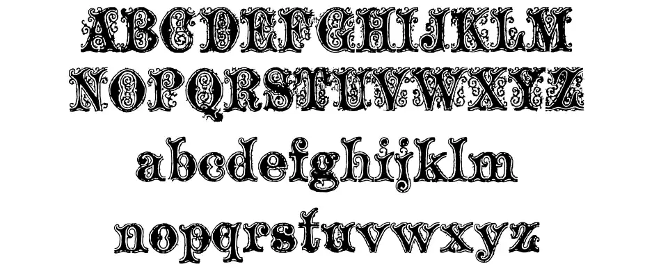 Ornamented, No. 1539font specimens