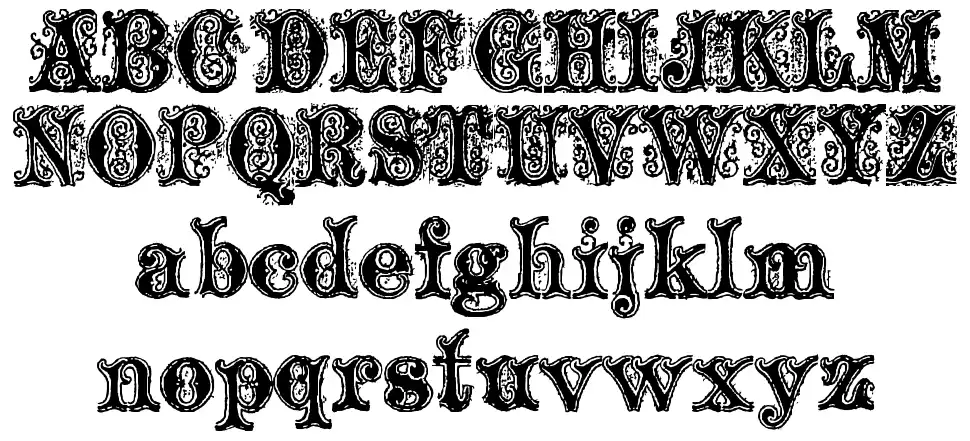 Ornamented, No. 1539 Espécimes Ornamented, No. 1539font specimens