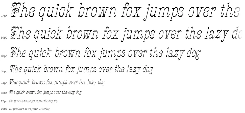 Ornamented, No. 1546font waterfall