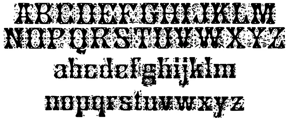 Ornamented, No. 42 Espécimes Ornamented, No. 42font specimens