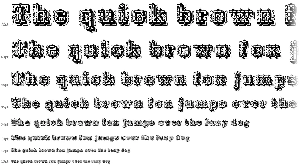 Ornamented, No. 43 Cascata Ornamented, No. 43font waterfall