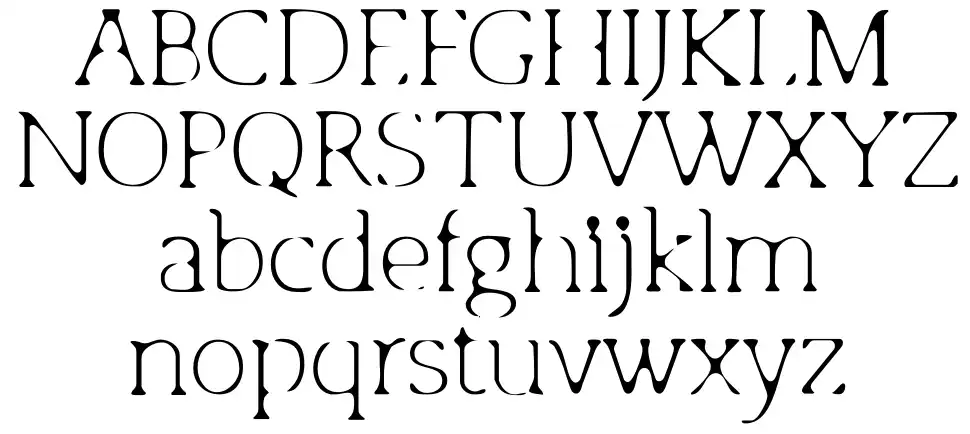 Osgood Slabfont specimens