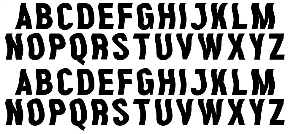 Overwavefont specimens