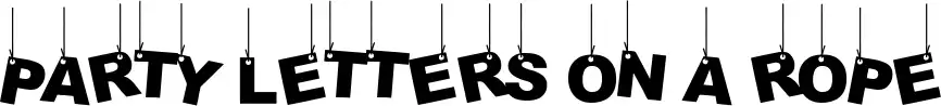 Party Letters On A Rope
