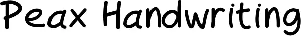 Peax Handwriting