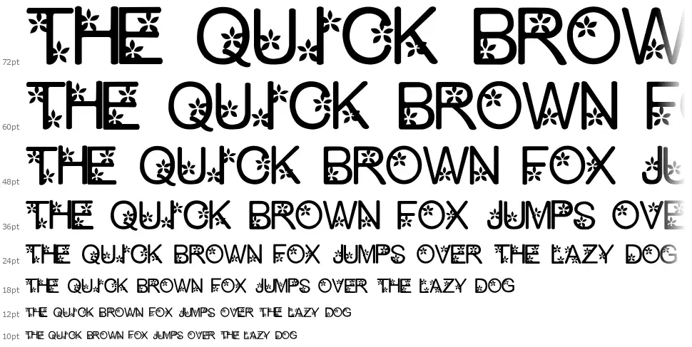 Petty1.0font waterfall