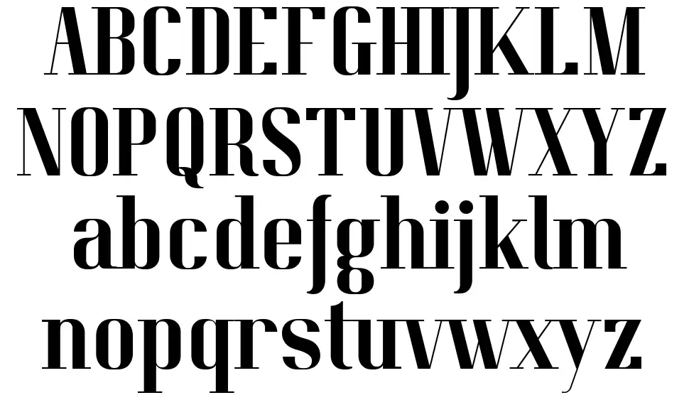 Pitch Displayfont specimens