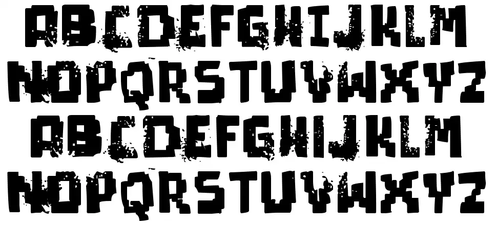 Pixel Deadfont specimens