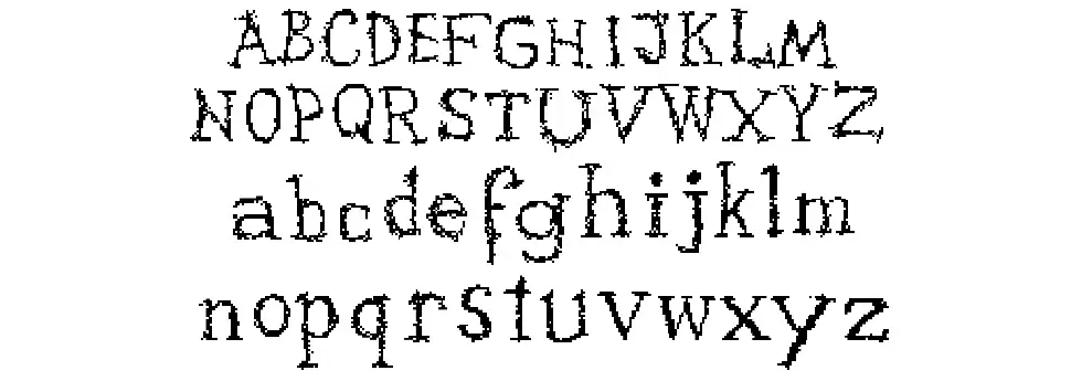 PixXaryfont specimens
