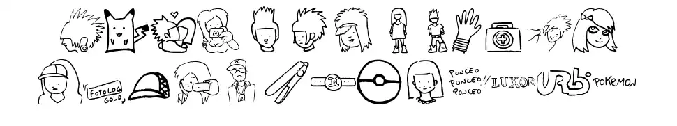 Pokemonafont specimens
