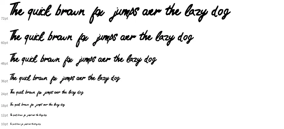 Practical Scriptfont waterfall