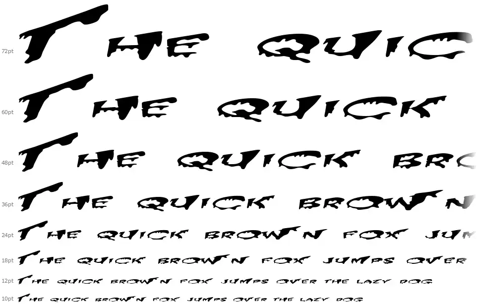 PreCryptfont waterfall