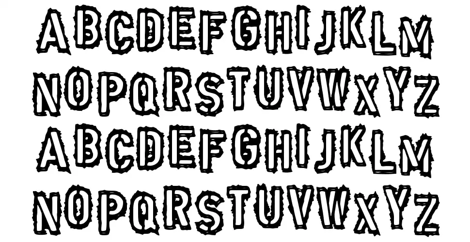 Punk Armyfont specimens