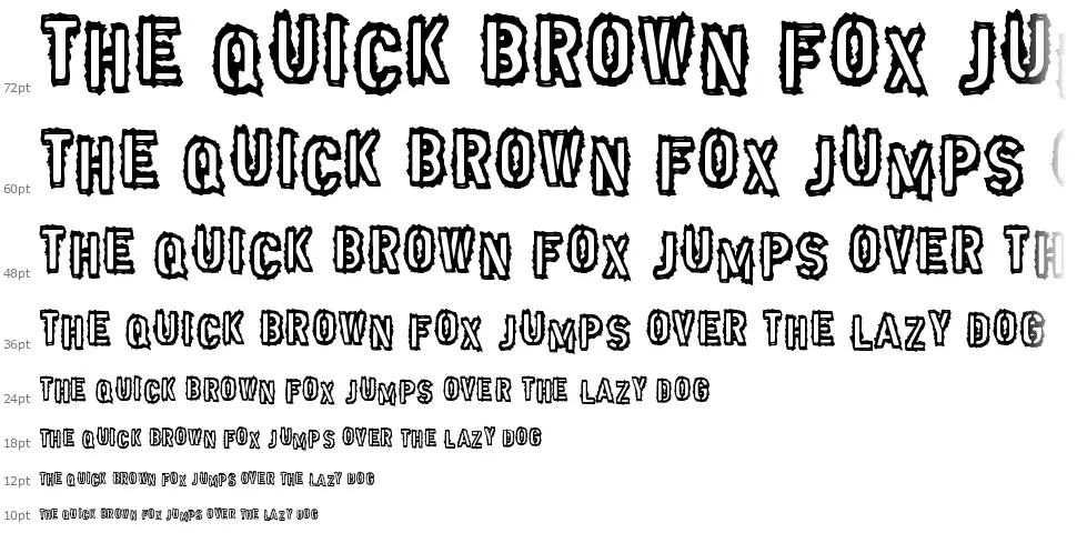 Punk Armyfont waterfall
