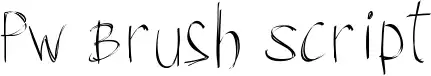 PW Brush Script