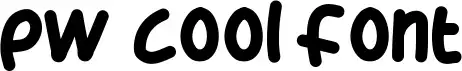 PW Cool Font